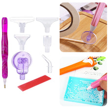Load image into Gallery viewer, Resin 5D Diamond Painting Pen Kit with 5 Drill Pen Picking Heads and 1 Glue Clay
