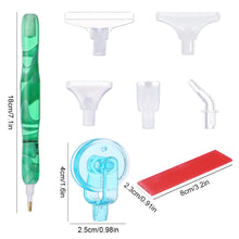 Load image into Gallery viewer, Resin 5D Diamond Painting Pen Kit with 5 Drill Pen Picking Heads and 1 Glue Clay