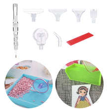 Load image into Gallery viewer, Resin 5D Diamond Painting Pen Kit with 5 Drill Pen Picking Heads and 1 Glue Clay