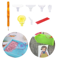 Load image into Gallery viewer, Resin 5D Diamond Painting Pen Kit with 5 Drill Pen Picking Heads and 1 Glue Clay