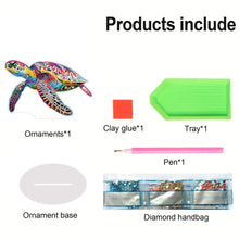 Load image into Gallery viewer, Sea Turtle Special Shaped Desktop Diamond Art Kits for Home Office Desktop Decor
