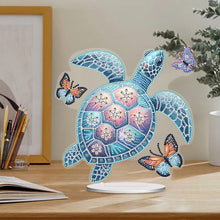 Load image into Gallery viewer, Sea Turtle Butterfly Special Shaped Desktop Diamond Art Kits Home Table Decor