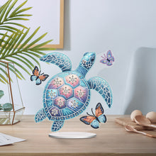 Load image into Gallery viewer, Sea Turtle Butterfly Special Shaped Desktop Diamond Art Kits Home Table Decor