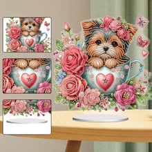 Load image into Gallery viewer, Teacup Puppy Special Shaped Table Top Diamond Painting Ornament Kits Table Decor