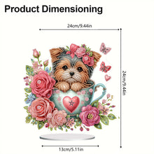 Load image into Gallery viewer, Teacup Puppy Special Shaped Table Top Diamond Painting Ornament Kits Table Decor