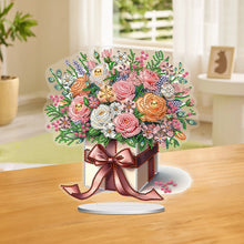 Load image into Gallery viewer, Flower Special Shaped Diamond Painting Desktop Ornaments Kit Bedroom Table Decor