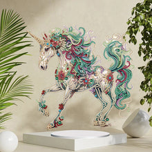 Load image into Gallery viewer, Unicorn Special Shaped Diamond Painting Tabletop Ornaments Kit Home Table Decor