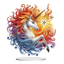 Load image into Gallery viewer, Unicorn Special Shaped Diamond Painting Tabletop Ornaments Kit Home Table Decor
