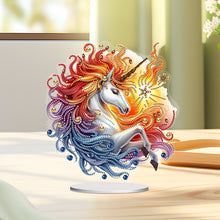 Load image into Gallery viewer, Unicorn Special Shaped Diamond Painting Tabletop Ornaments Kit Home Table Decor