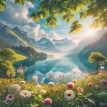 Load image into Gallery viewer, Diamond Painting - Full Round - mountain scenery (30*30CM)