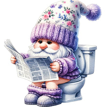 Load image into Gallery viewer, Diamond Painting - Full Round - Toilet Gnome (30*30CM)