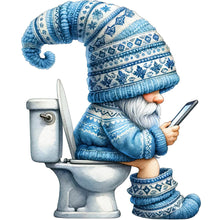Load image into Gallery viewer, Diamond Painting - Full Round - Toilet Gnome (30*30CM)