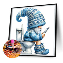 Load image into Gallery viewer, Diamond Painting - Full Round - Toilet Gnome (30*30CM)