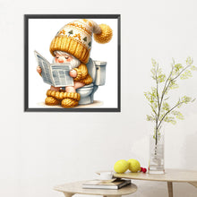 Load image into Gallery viewer, Diamond Painting - Full Round - Toilet Gnome (30*30CM)