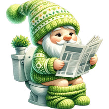 Load image into Gallery viewer, Diamond Painting - Full Round - Toilet Gnome (30*30CM)