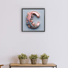 Load image into Gallery viewer, Diamond Painting - Full Round - Feather letter C (30*30CM)