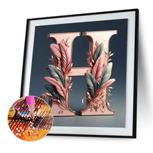 Load image into Gallery viewer, Diamond Painting - Full Round - Feather letter H (30*30CM)