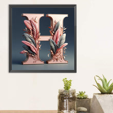 Load image into Gallery viewer, Diamond Painting - Full Round - Feather letter H (30*30CM)