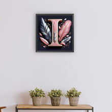Load image into Gallery viewer, Diamond Painting - Full Round - Feather letter I (30*30CM)