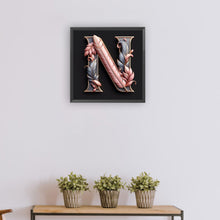Load image into Gallery viewer, Diamond Painting - Full Round - Feather letter N (30*30CM)