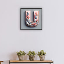 Load image into Gallery viewer, Diamond Painting - Full Round - Feather letter U (30*30CM)