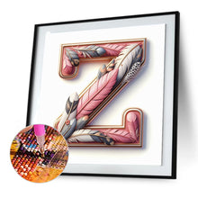 Load image into Gallery viewer, Diamond Painting - Full Round - Feather letter Z (30*30CM)