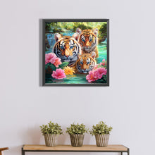 Load image into Gallery viewer, Diamond Painting - Full Round - three tigers (40*40CM)