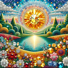 Load image into Gallery viewer, Diamond Painting - Full Round - beautiful sunrise scenery (30*30CM)