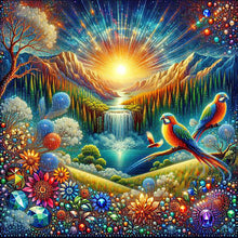 Load image into Gallery viewer, Diamond Painting - Full Round - beautiful dawn landscape (30*30CM)