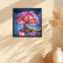 Load image into Gallery viewer, Diamond Painting - Full Round - Fluorescent lake tree (30*30CM)