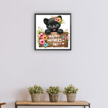 Load image into Gallery viewer, Diamond Painting - Full Round - Black Panther Mother's Day Slogan (30*30CM)