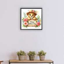 Load image into Gallery viewer, Diamond Painting - Full Round - Lion Mother's Day Slogan (30*30CM)