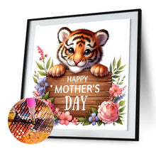 Load image into Gallery viewer, Diamond Painting - Full Round - Tiger Mother's Day Slogan (30*30CM)