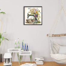 Load image into Gallery viewer, Diamond Painting - Partial Special Shaped - Retro nostalgic flower sewing machine (30*30CM)