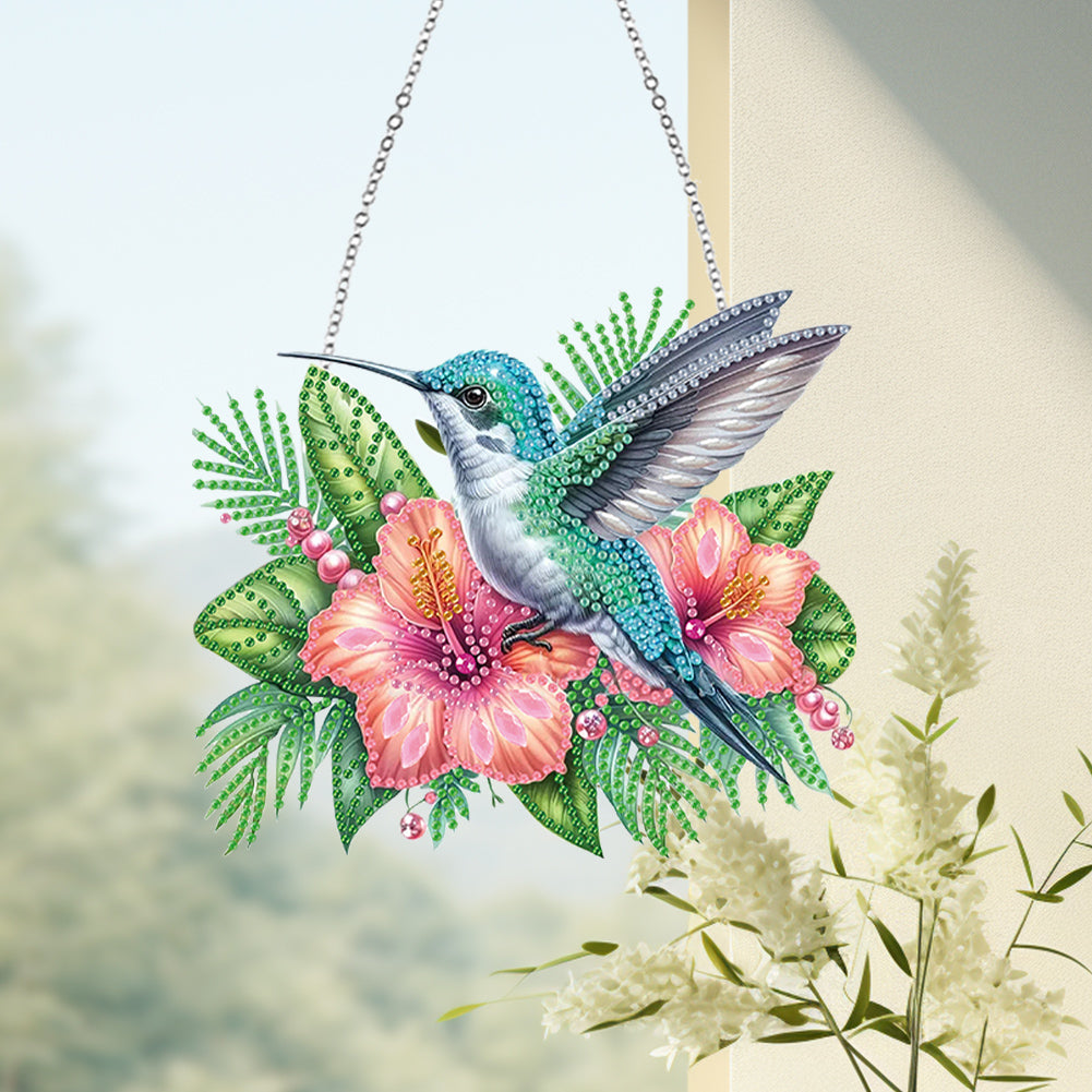 Animal Diamond Art Hanging Pendant Colorful 5D DIY Diamond Painting Dots Pendant