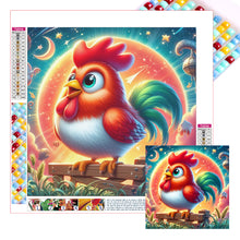 Load image into Gallery viewer, Diamond Painting - Full Square - crow rooster (30*30CM)