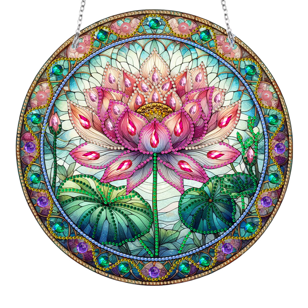 Suncatcher Diamond Painting Art Pendant Colorful Diamond Painting Hanging Decor