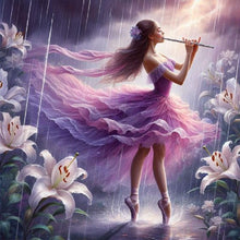 Load image into Gallery viewer, Diamond Painting - Full Round - lily girl (30*30CM)