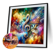 Load image into Gallery viewer, Diamond Painting - Full Round - color music symbols (30*30CM)