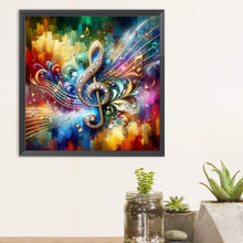 Load image into Gallery viewer, Diamond Painting - Full Round - color music symbols (30*30CM)
