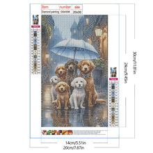 Load image into Gallery viewer, Diamond Painting - Full Square - rainy day puppy (20*30CM)