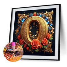 Load image into Gallery viewer, Diamond Painting - Full Round - Flower letter-O (30*30CM)
