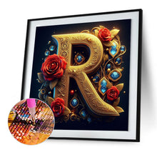 Load image into Gallery viewer, Diamond Painting - Full Round - Flower letter-R (30*30CM)