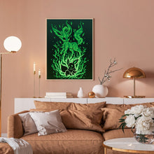 Load image into Gallery viewer, Diamond Painting - Full Round - Silhouette Pikachu (30*40CM)