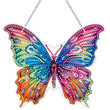 Load image into Gallery viewer, Butterfly Diamond Painting Art Pendant Acrylic Diamond Drawing Hanging Ornament