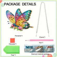 Load image into Gallery viewer, Butterfly Diamond Painting Art Pendant Acrylic Diamond Drawing Hanging Ornament