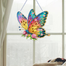 Load image into Gallery viewer, Butterfly Diamond Painting Art Pendant Acrylic Diamond Drawing Hanging Ornament