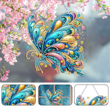 Load image into Gallery viewer, Butterfly Diamond Painting Art Pendant Acrylic Diamond Drawing Hanging Ornament