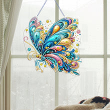 Load image into Gallery viewer, Butterfly Diamond Painting Art Pendant Acrylic Diamond Drawing Hanging Ornament