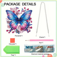 Load image into Gallery viewer, Butterfly Diamond Painting Art Pendant Acrylic Diamond Drawing Hanging Ornament